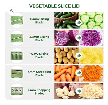 Multifunctional Vegetable Salad Dehydrator and Cutter