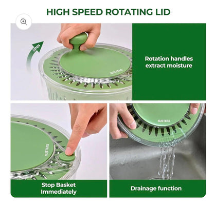 Multifunctional Vegetable Salad Dehydrator and Cutter